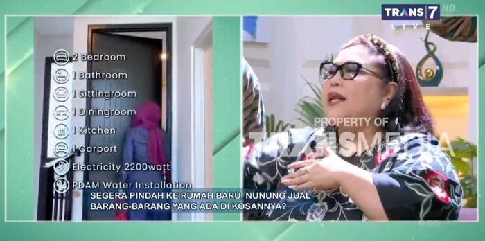 Nunung akhirnya memiliki rumah pribadi setelah lama tinggal di rumah kos.