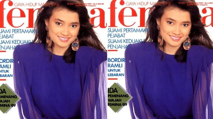 Kolase potret Ida Yulidana istri Menkeu Purbaya ketika masih menjadi model