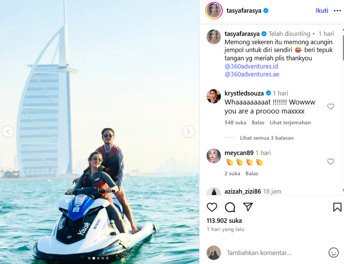 Unggahan Tasya Farasya