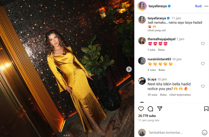 Unggahan Tasya Farasya