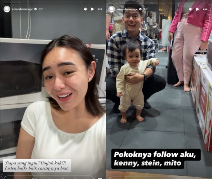 Amanda Manopo dan Kenny Austin buat giveaway untuk followers-nya.