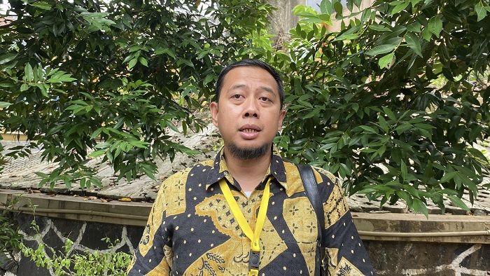 Galih Rakasiwi, kuasa hukum Andre Taulany di Pengadilan Agama Jakarta Selatan pada Rabu (15/10/2025).