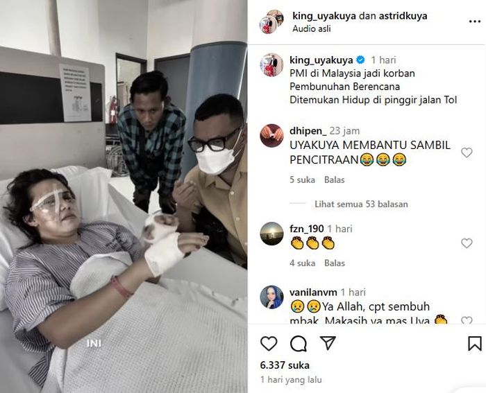 Uya Kuya bantu WNI korban percobaan pembunuhan di Malaysia 