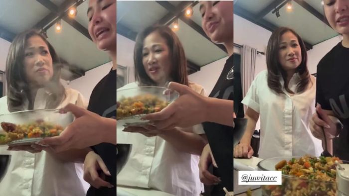 Amanda Manopo masak menu kesukaan suami bareng mama mertua, kocaknya dia adukan Kenny Austin gegara hal ini.