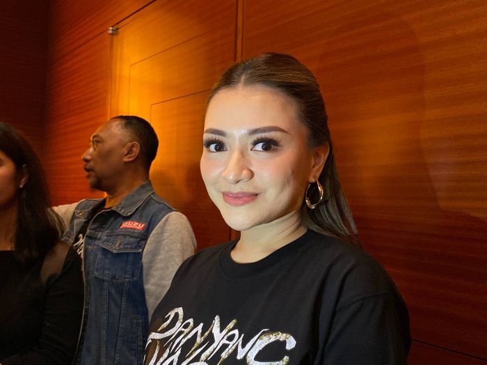 Nathalie Holscher di kawasan Senayan, Jakarta Pusat pada Selasa (21/10/2025).