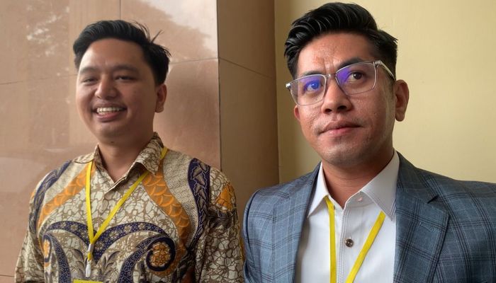 Rendi Rumapea, kuasa hukum Meiza Aulia, saat ditemui setelah persidangan di Pengadilan Agama Cibinong pada Senin (27/10/2025).