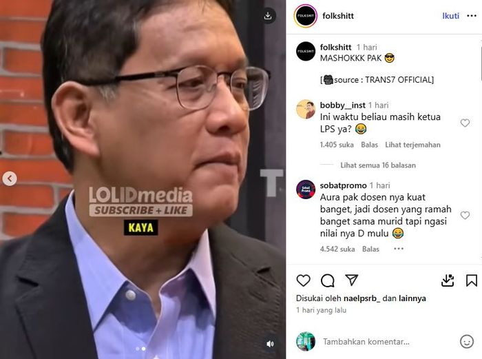 Menteri Keuangan Purbaya jadi bintang tamu di Lapor Pak