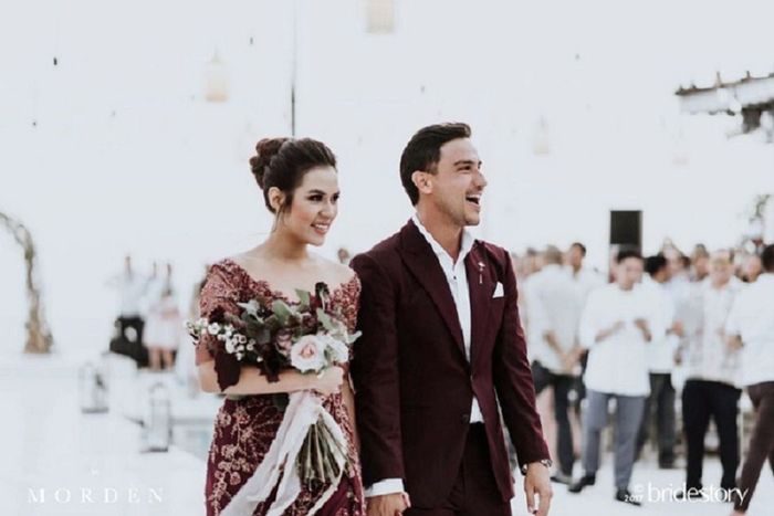 Momen resepsi pernikahan Raisa dan Hamish Daud di Bali