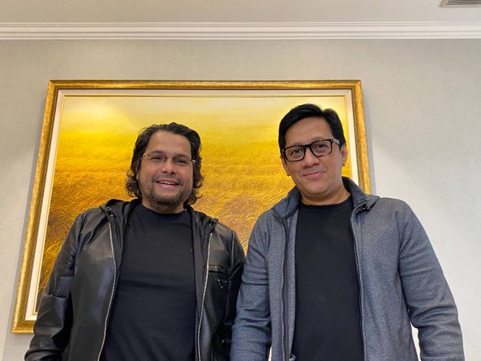 Andre Taulany bersama pengacara Malik Bawazier.