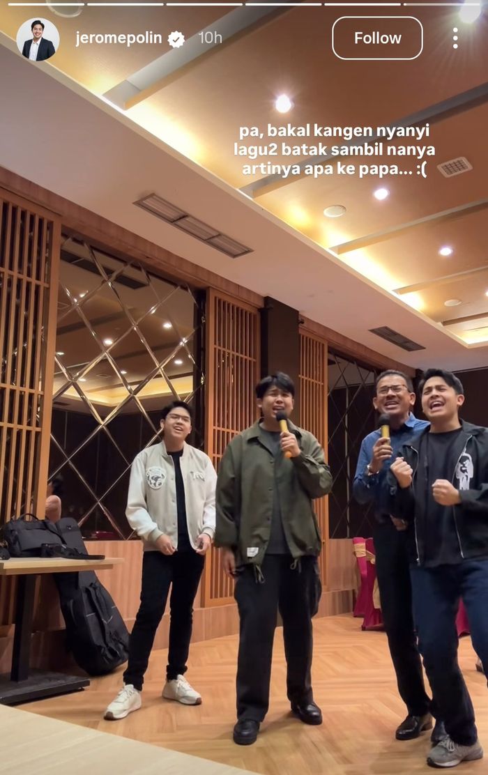 Kenangan Jerome Polin dan sang ayah.