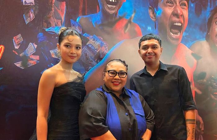 Yoriko Angeline, Nunung, dan Virza Palaza di kawasan Kuningan, Jakarta Selatan pada Rabu (5/11/2025).