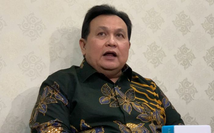 Kuasa hukum Ruben Onsu, Minola Sebayang di kawasan Kuningan, Jakarta Selatan, Rabu (19/11/2025).