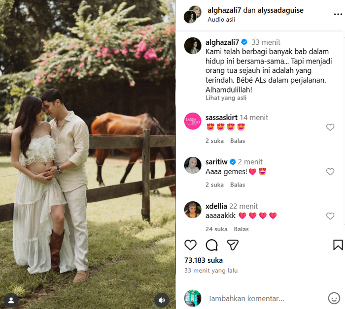 Alyssa Daguise hamil anak pertama