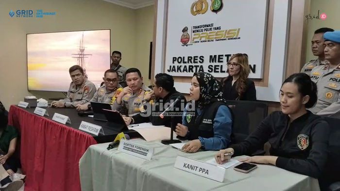 Konferensi pers kasus kematian Alvaro di Polres Metro Jakarta Selatan, Senin (24/11/2025).