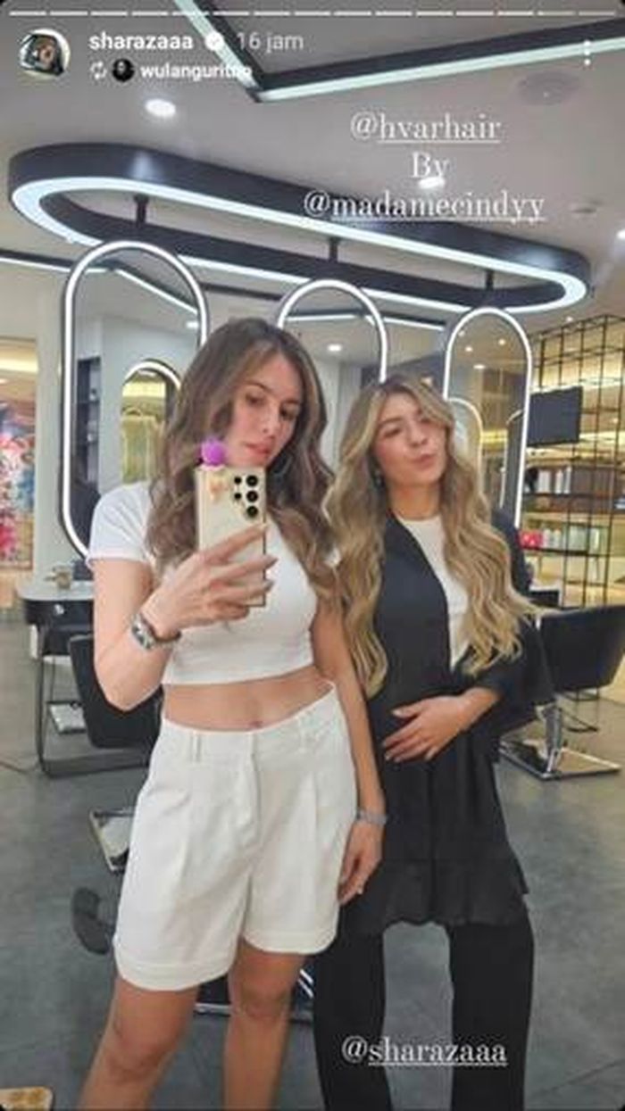 Momen Wulan Guritno pergi ke salon bersama sang putri, Shalom Razade.