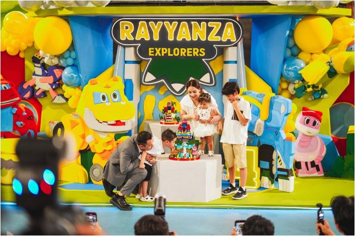 Momen perayaan ulang tahun Rayyanza