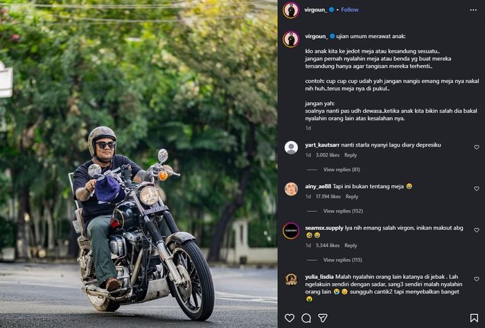 Unggahan Virgoun di tengah masalah Inara Rusli dan Insanul Fahmi jadi sorotan.