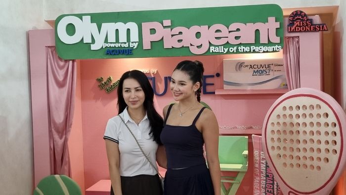 Press conference acara OlymPiageant di Reserve Padel, PIK, Tangerang, Banten, Minggu (7/12/2025).&nbsp;