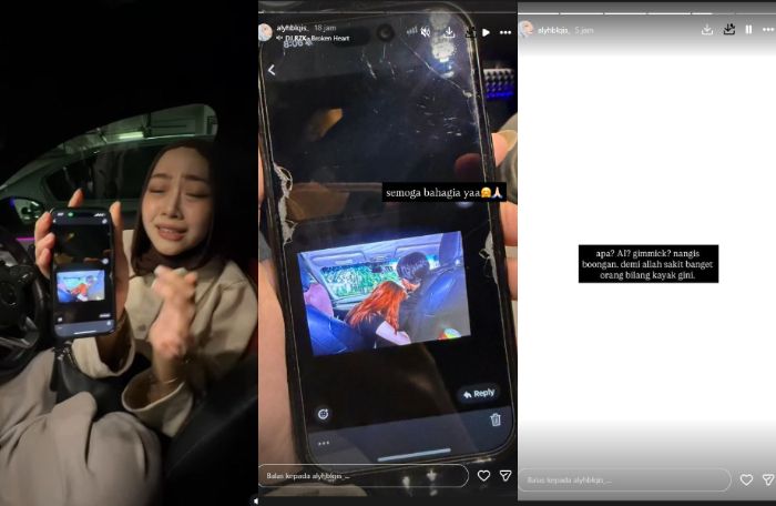 Selebgram asal Malaysia, Aya Balqis nangis bongkar foto mesra Yuka dengan wanita diduga Jule di dalam mobil. 