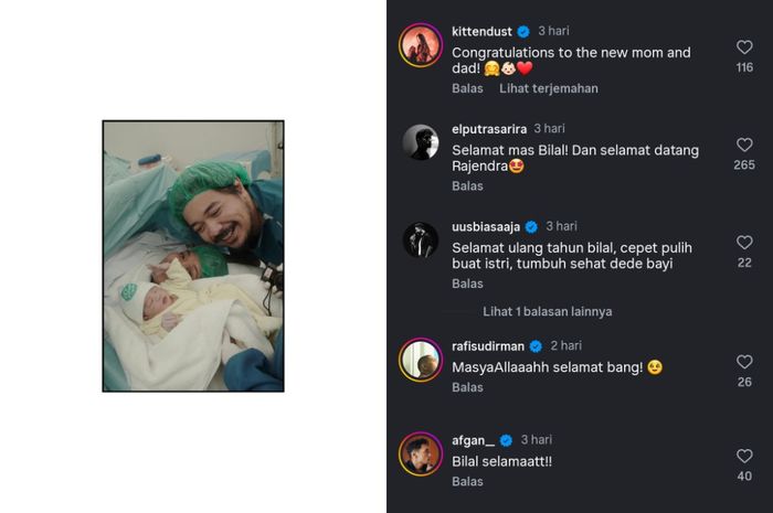 Bilal Indrajaya, tengah merasakan kebahagiaan besar. Ia membagikan kabar istimewa tersebut kepada publik melalui media sosial.