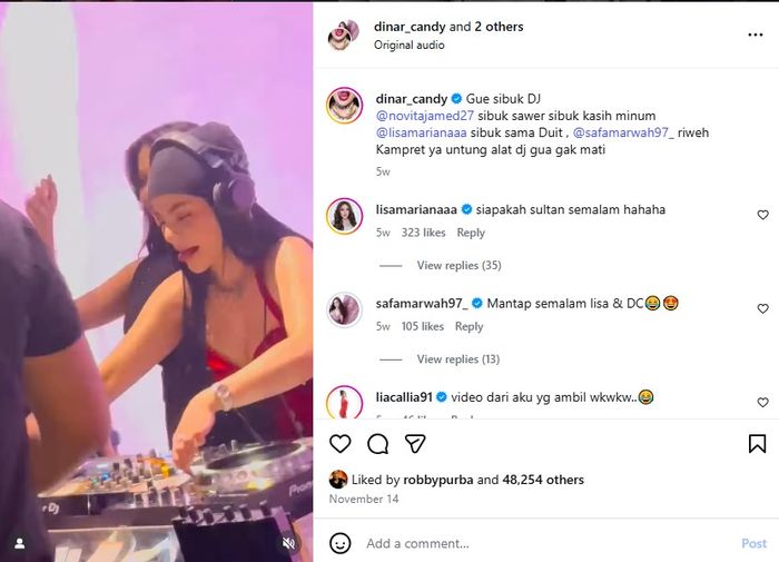 Safa Marwah bersama Dinar Candy