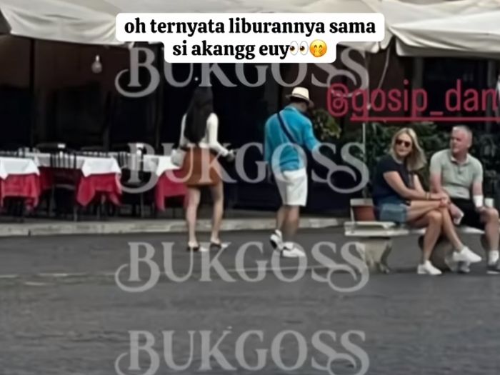 Foto yang diduga Ridwan Kamil dan Aura Kasih. 