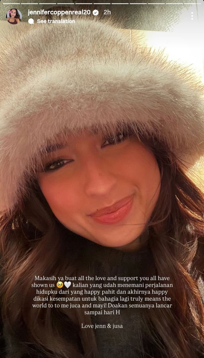 Postingan Jennifer Coppen