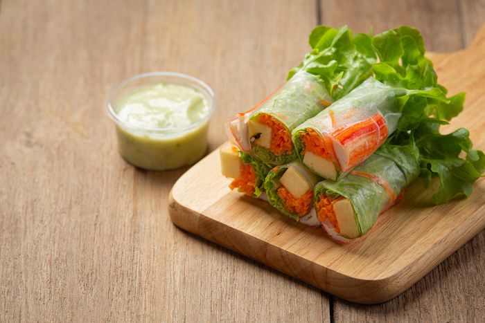 Mini vegie wrap