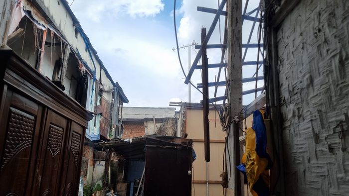Kondisi rumah Diding Boneng di kawasan Menteng, Jakarta Pusat, Selasa (30/12/2025).