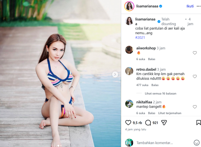 Unggahan Lisa Mariana