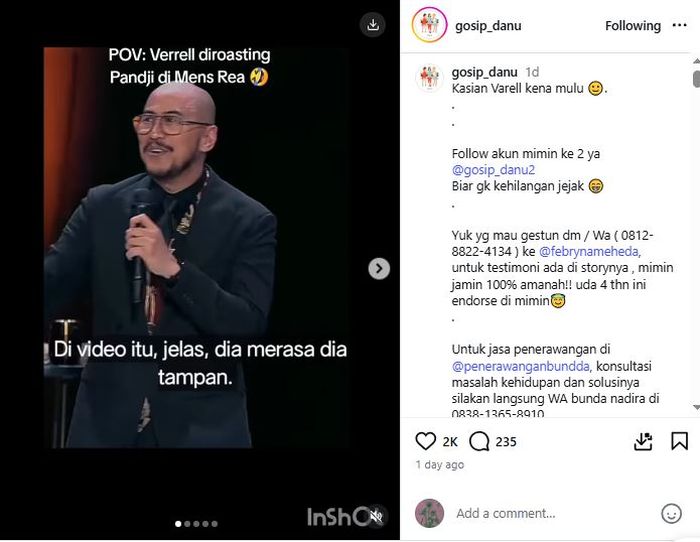 Pandji Pragiwaksono roasting Verrell Bramasta hingga kritik rakyat yang sembarangan pilih wakil rakyat!