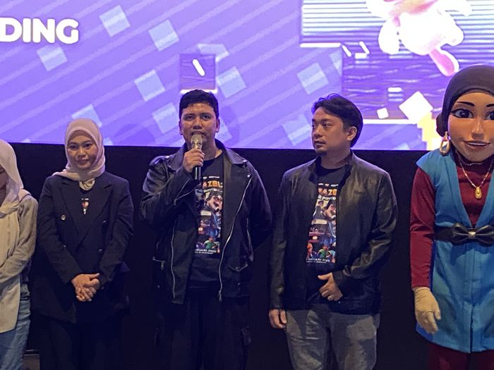 Konferensi pers film animasi Papa Zola The Movie&nbsp;di kawasan Setiabudi, Jakarta Selatan, pada Jumat (9/1/2026).