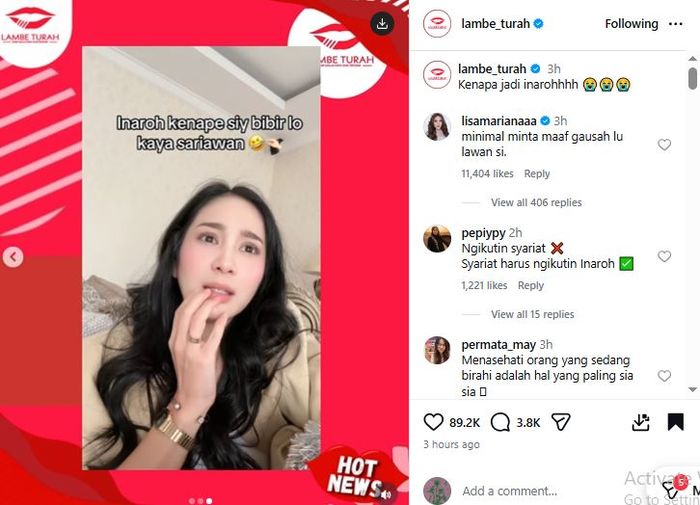 Menohok, begini sindiran pedas Bunga Zaina untuk Inara Rusli yang berani muncul ke podcast, sang artis sentil mantan Virgoun!