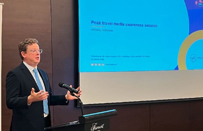Simon Peachey, Chief Operating Officer &ndash; Australasia, China, and RCIS untuk VFS Global, di Senayan, Jakarta, Selasa (20/1/2026)