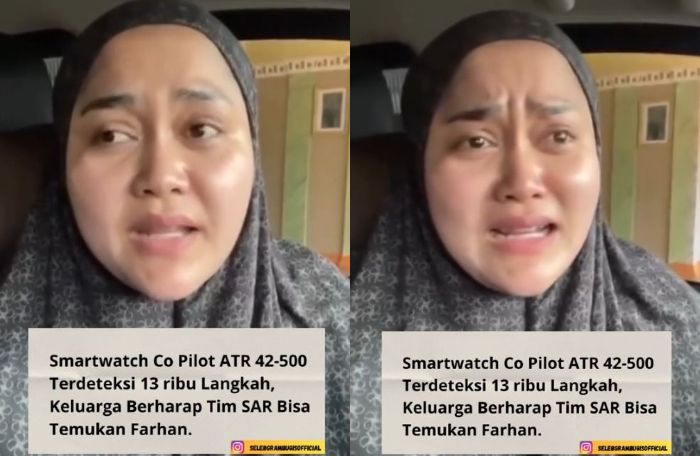 Smartwatch co-pilot pesawat ATR 42-500 terdeteksi aktif dan catat 13 ribu langkah, keluarga minta tolong Presiden Prabowo!