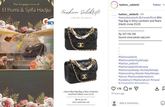 Isi Seserahan El Rumi untuk Syifa Hadju