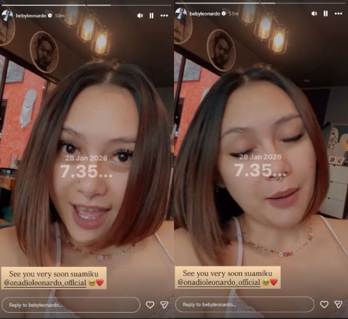 Beby Prisillia tidak sabar menyambut kepulangan Onadio Leonardo.