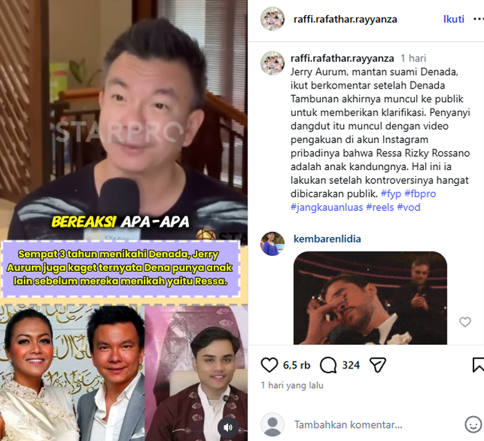 Jerry Aurum tak mau ikut campur masalah Denada