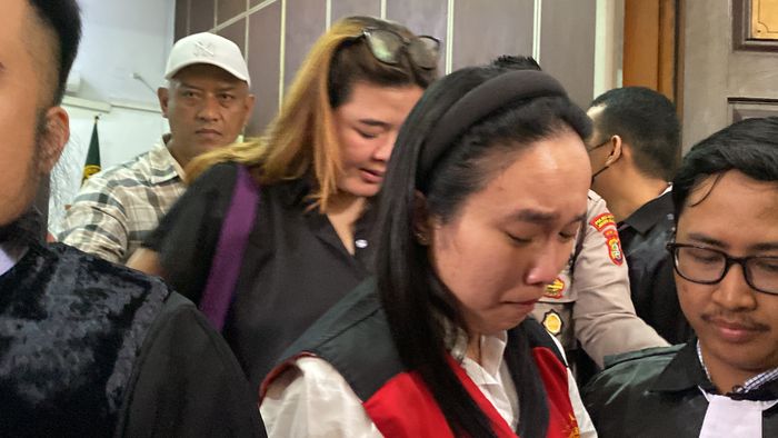 Fransiska Dwi Meilani&nbsp;di Pengadilan Negeri Jakarta Selatan, Senin (9/2/2026).