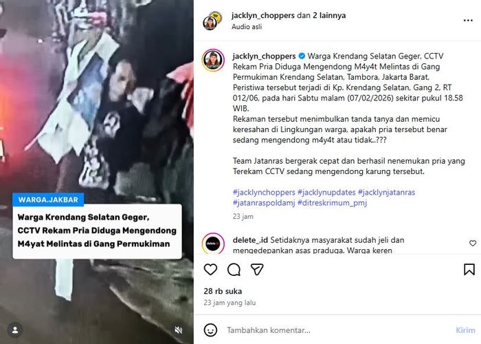 Video viral pria disangka gendong mayat di Tambora