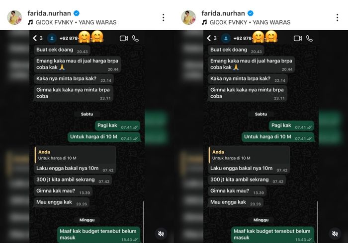 Farida Nurhan tolak pembeli yang menawar akun YouTube-nya Rp 300 juta.