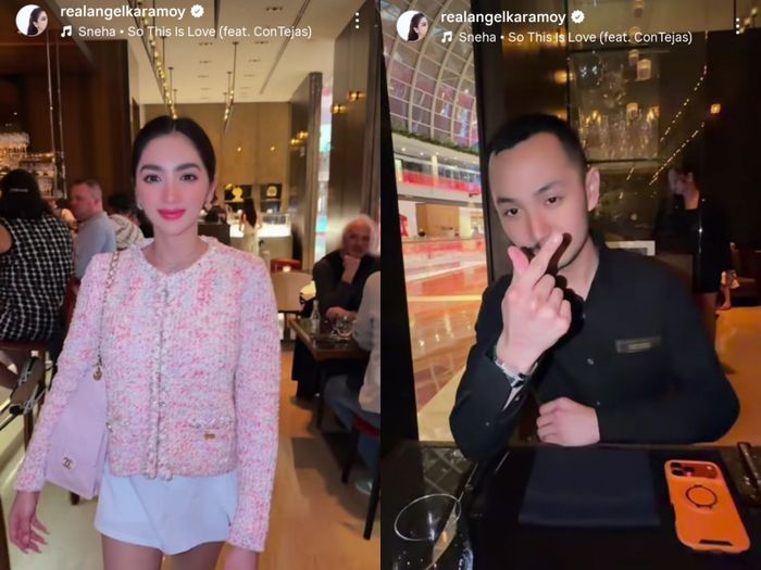 Momen Angle Karamoy dan Gusti Ega rayakan hari Valentine.