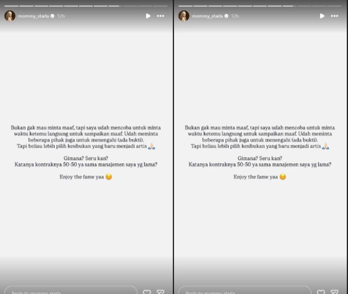 Inara Rusli memberi sindiran untuk Wardatina Mawa yang disebutnya lebih memilih untuk menjadi artis.