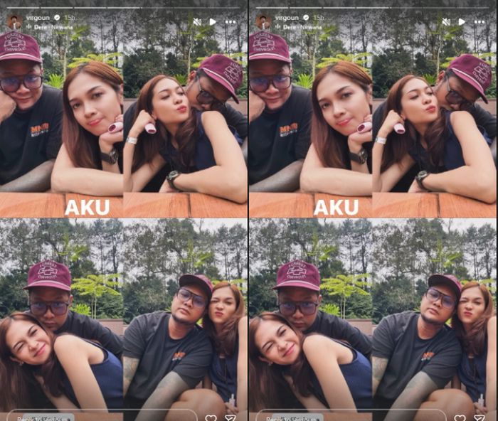 Potret mesra Virgoun dan Lindi Fitriyana.