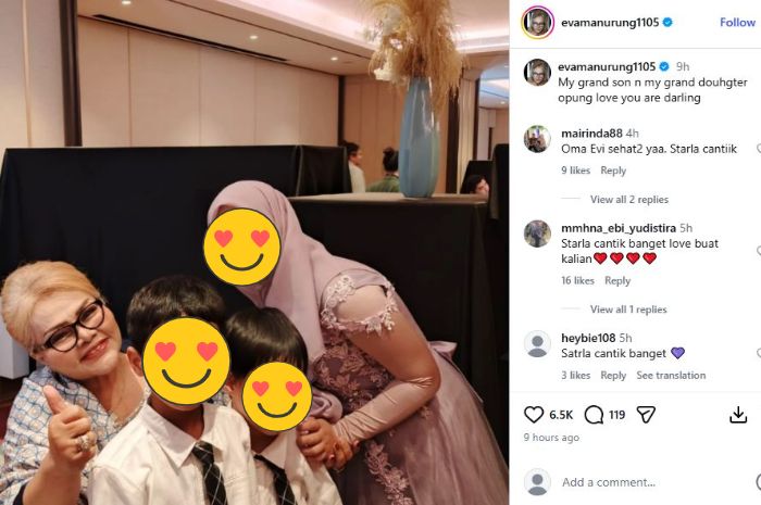 Anak-anak Inara Rusli datang ke pernikahan Virgoun dan Lindi Fitriyana