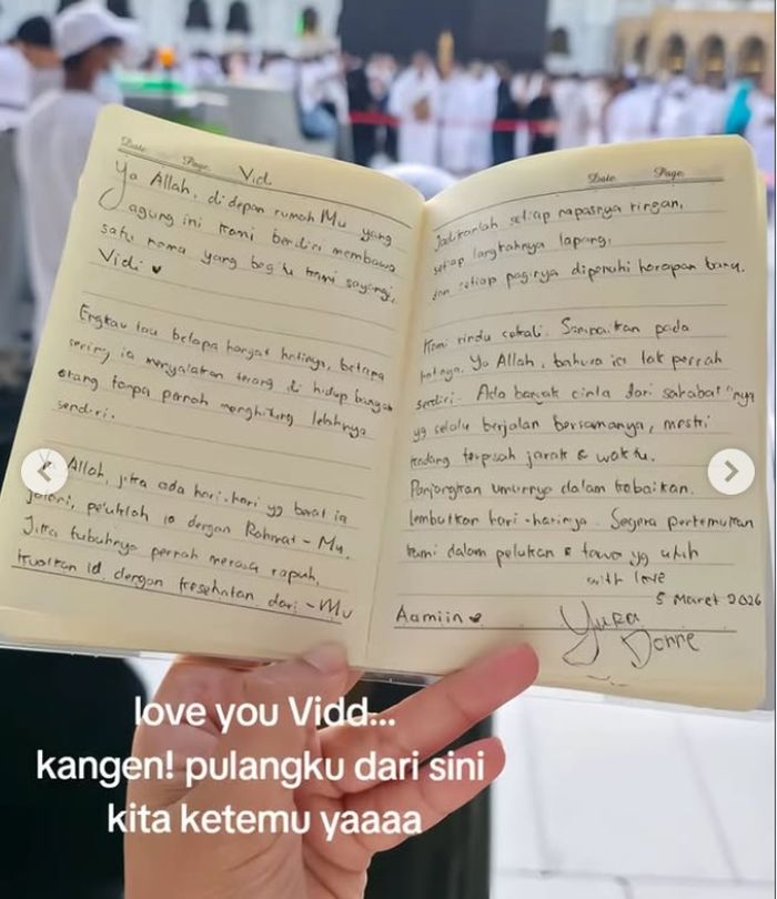 Doa Yura Yunita untuk Vidi Aldiano