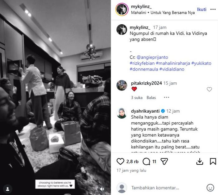 Kondisi Sheila Dara setelah kepergian Sheila Dara