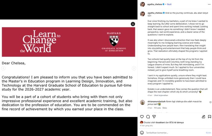 Simak profil Agatha Chelsea, jebolan Idola Cilik yang diterima S2 di 4 universitas top dunia, begini jejak kariernya!