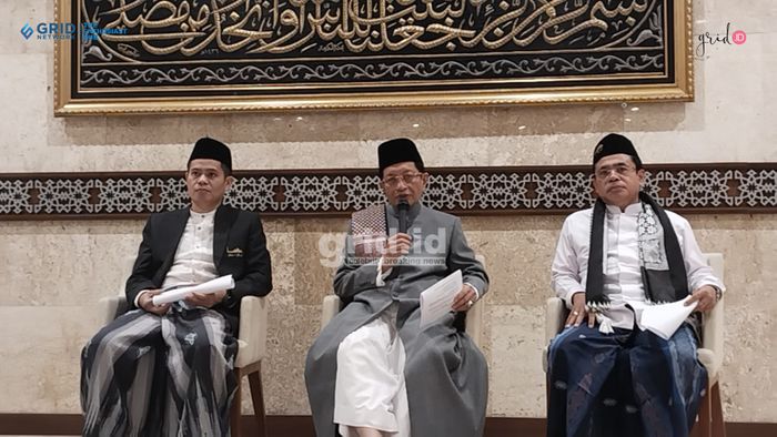 Konferensi pers persiapan salat Idul Fitri 2026 di Masjid Istiqlal, Jakarta Pusat, Jumat (20/3/2026). 