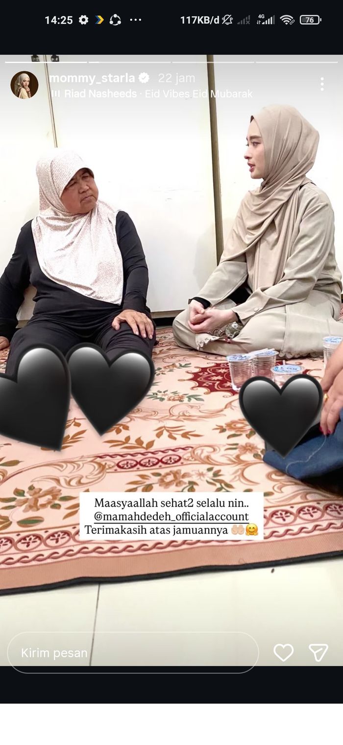 Inara Rusli mengunjungi Mamah Dedeh